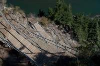 Switchbacks up Beacon Rock, WA