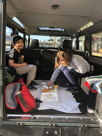 Fish and Chips in the cargo area