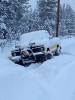 Next morning for the tow truck