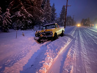 Old Yeller, Yes, the roads are icy.
