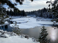 South of Haner in Snow